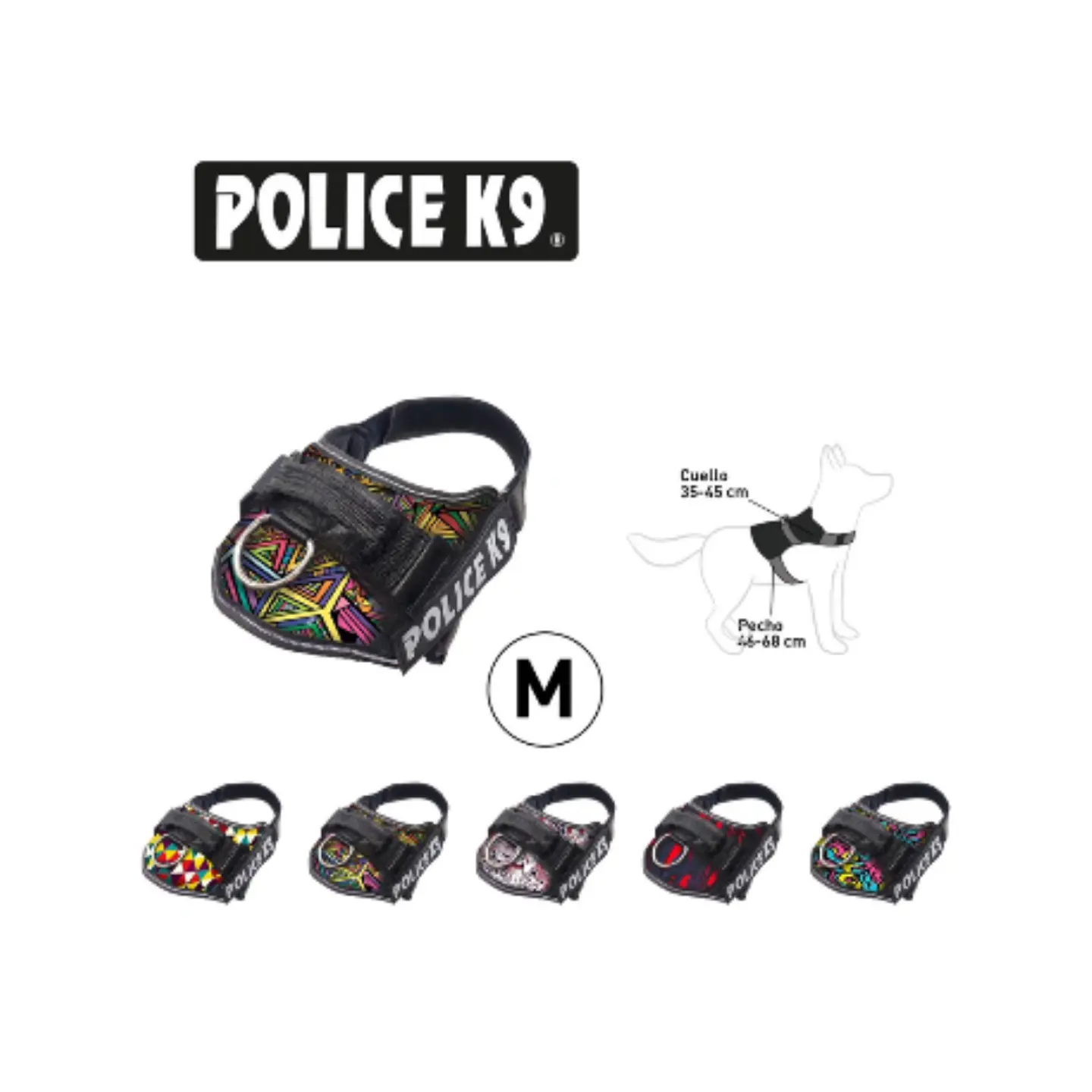 ARNES POLICE K9 CON DISEÑO COLORES 4