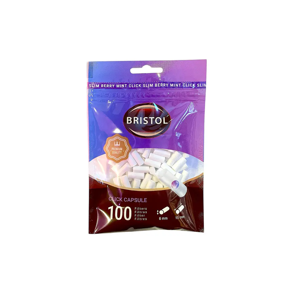 FILTROS BRISTOL CLICK BERRY MINT 2