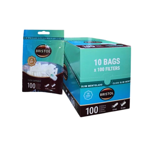 FILTROS BRISTOL CLICK SLIM MENTOLADO