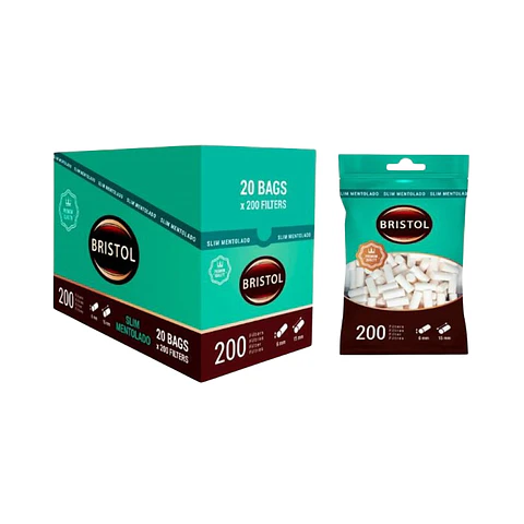FILTROS BRISTOL SLIM MENTOLADO