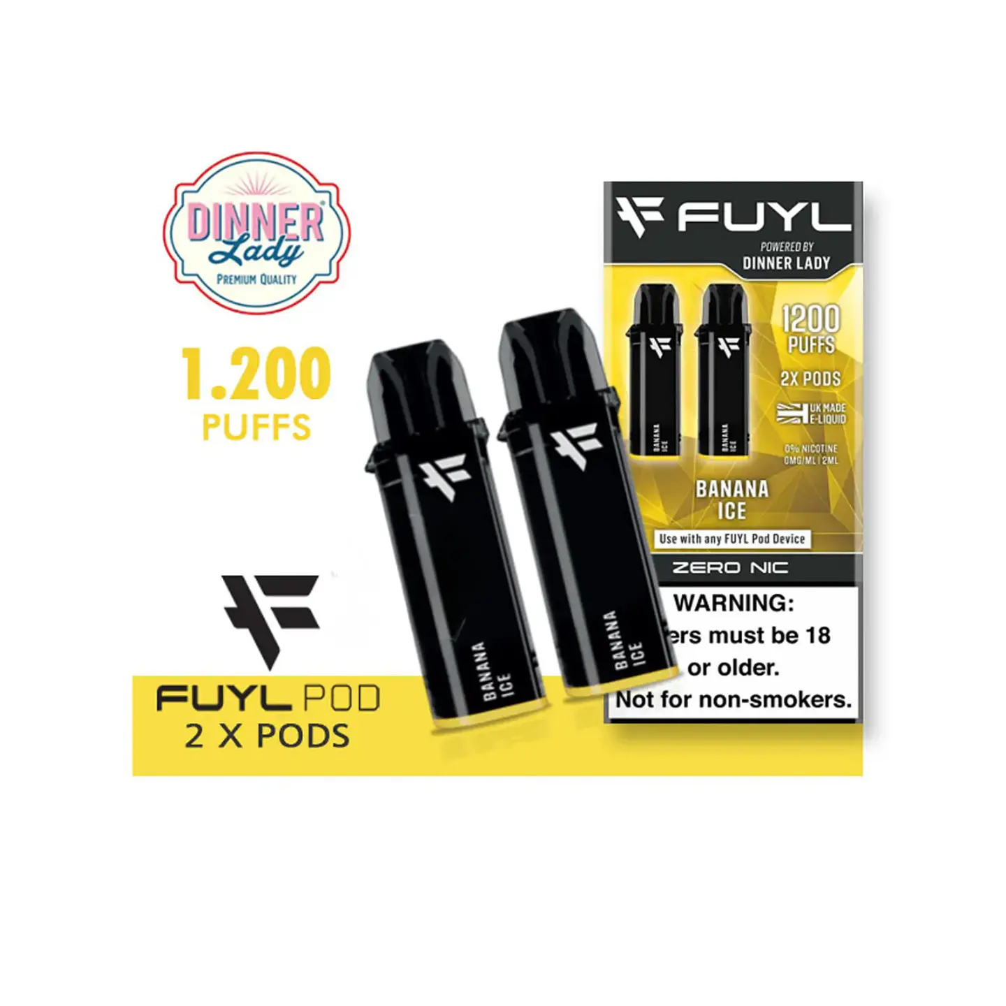 RECARGA DINNER LADY PARA VAPER FUYL DE 600 PUFFS VARIEDADES 1