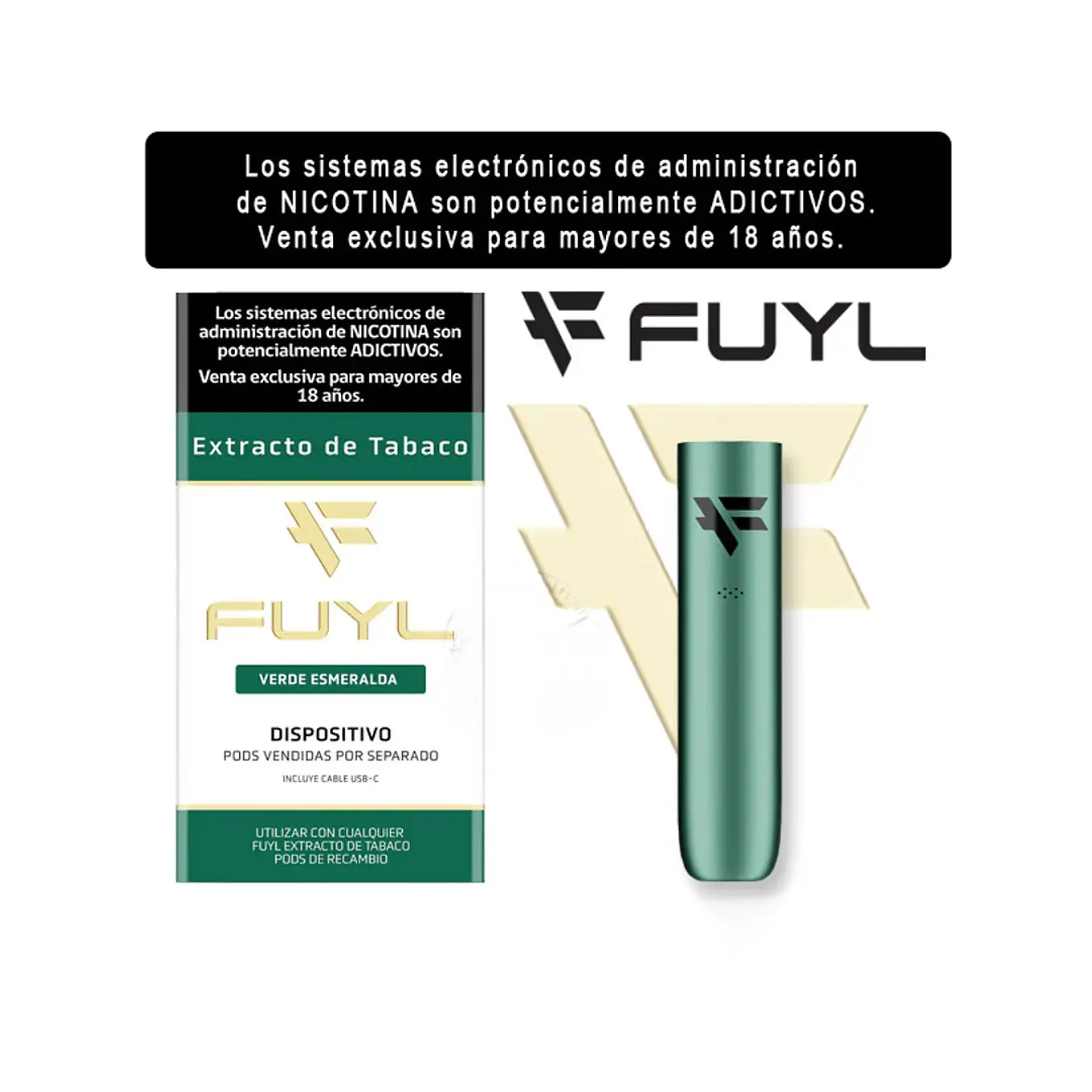 VAPER DINNER LADY FUYL DE EXTRACTO DE TABACO RECARGABLE 5