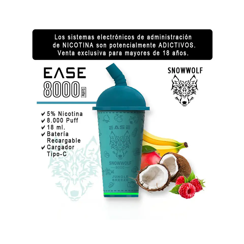 VAPER SNOWWOLF EASE 8K VARIEDADES 6