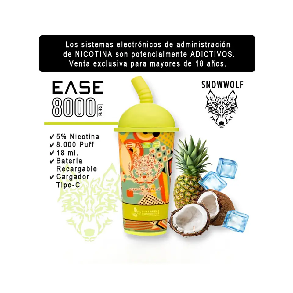 VAPER SNOWWOLF EASE 8K VARIEDADES 13