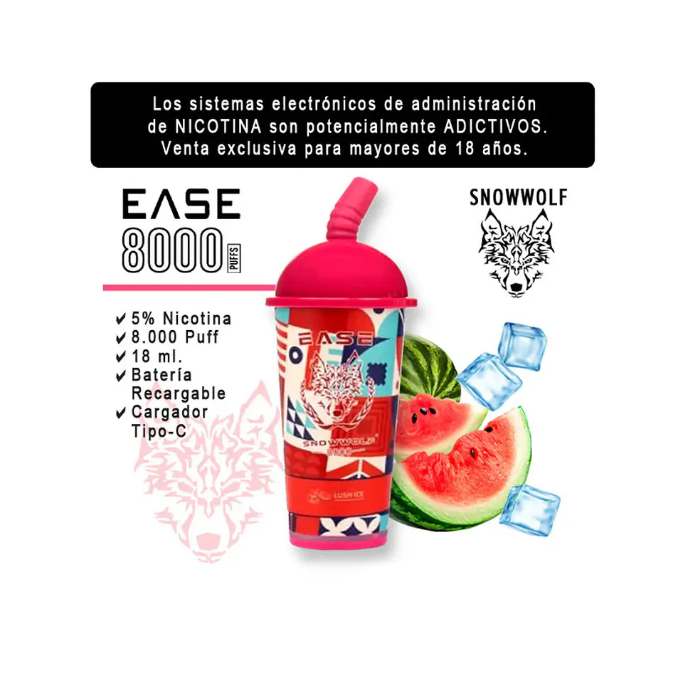 VAPER SNOWWOLF EASE 8K VARIEDADES 19