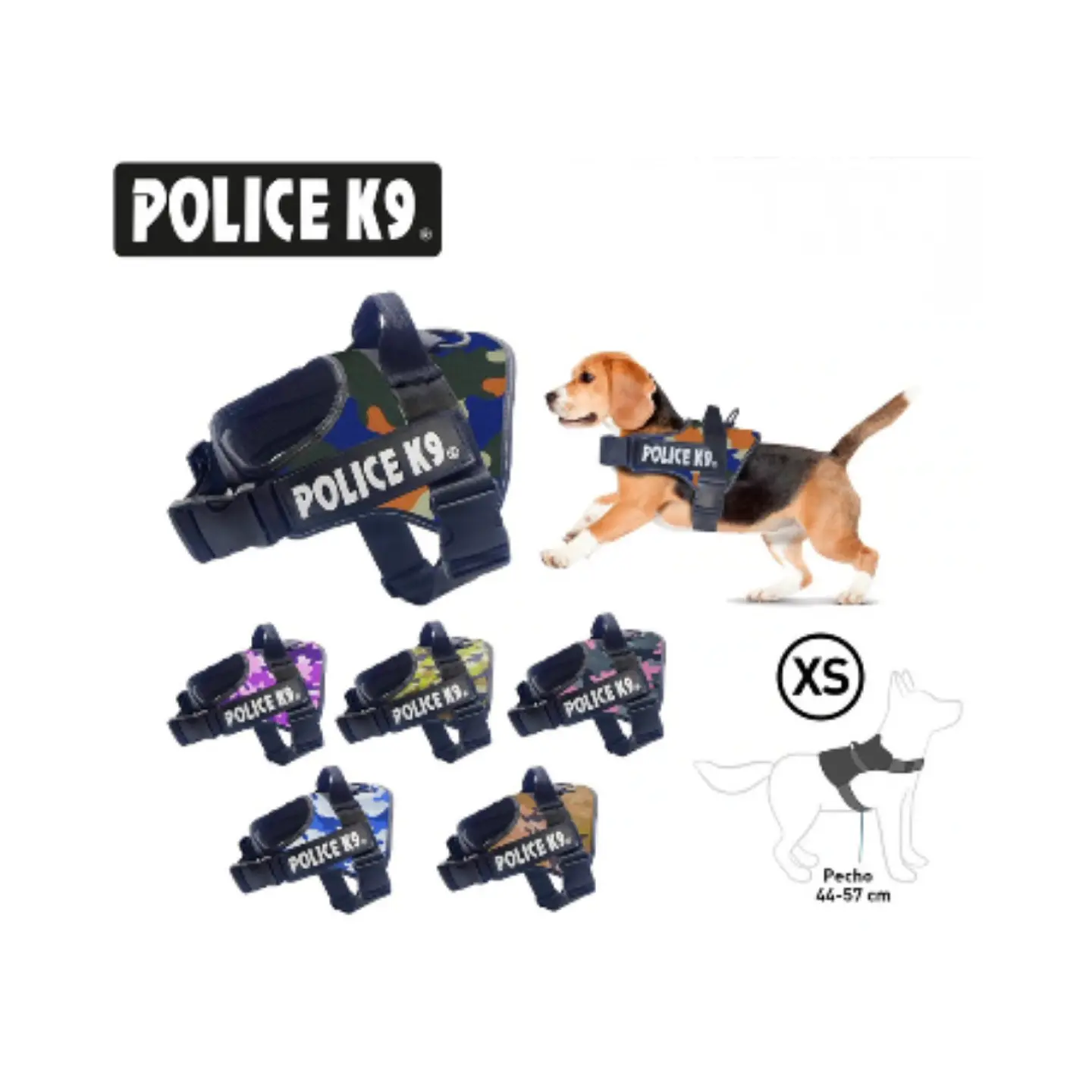 ARNES POLICE K9 DISEÑO MILITAR 1
