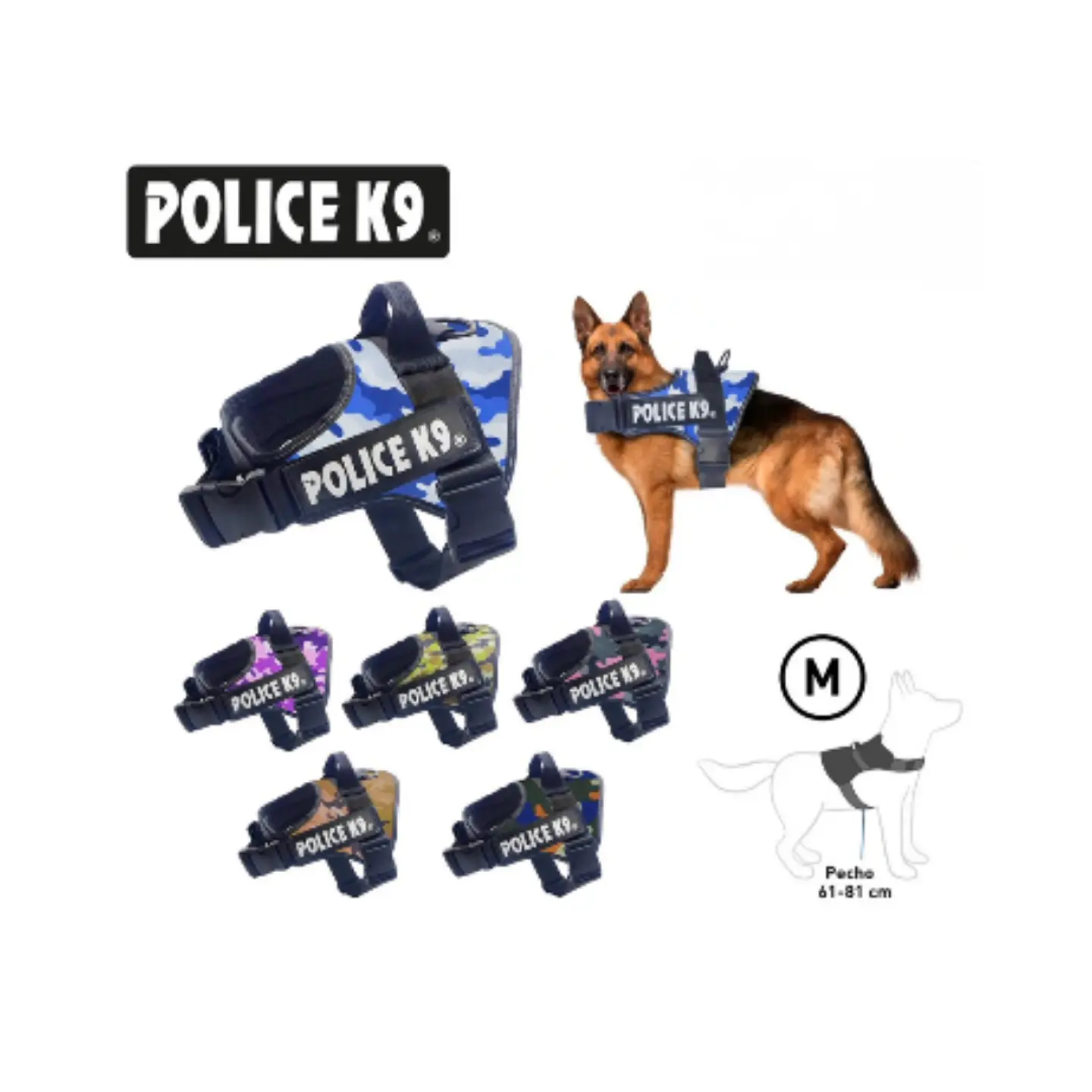 ARNES POLICE K9 DISEÑO MILITAR 3