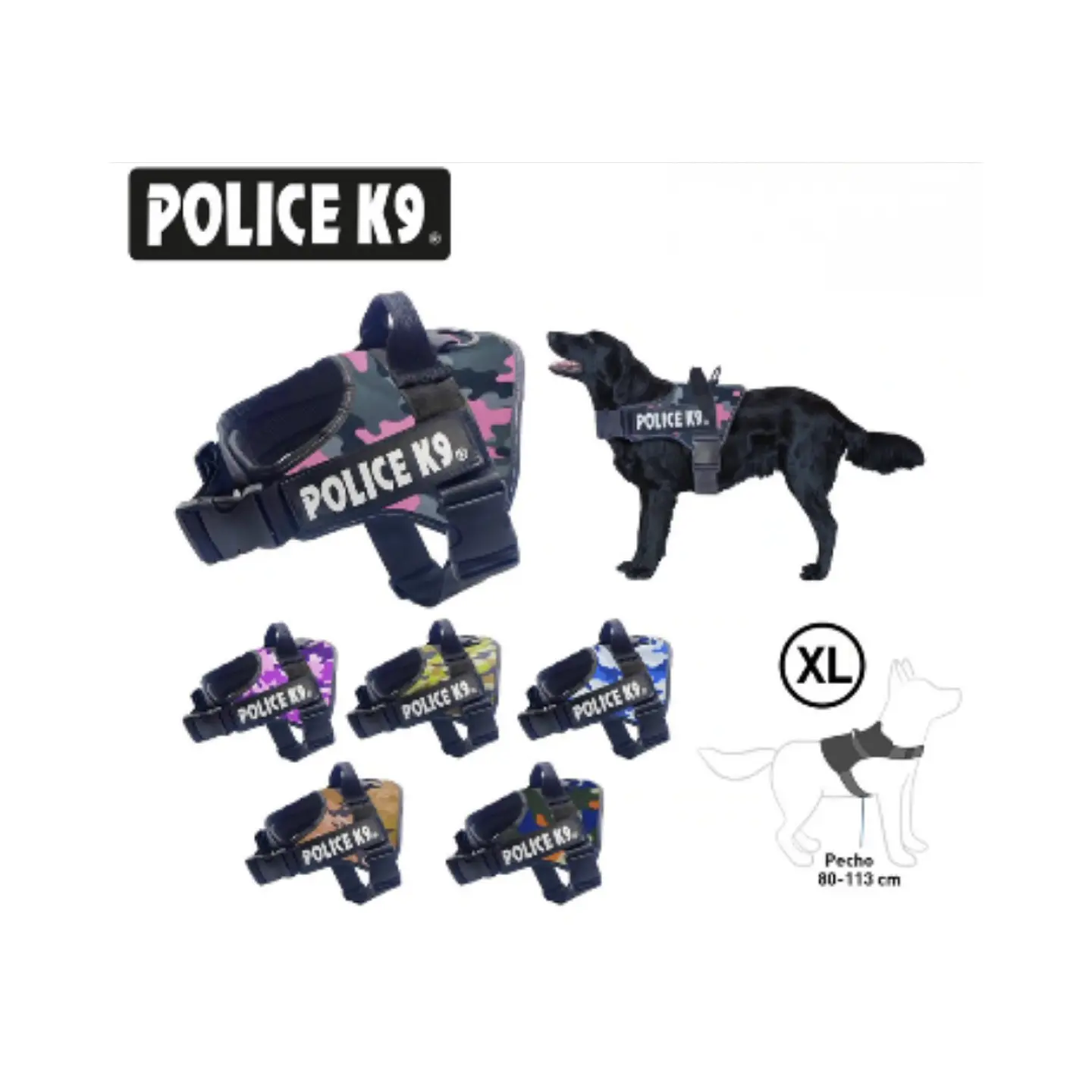 ARNES POLICE K9 DISEÑO MILITAR 5