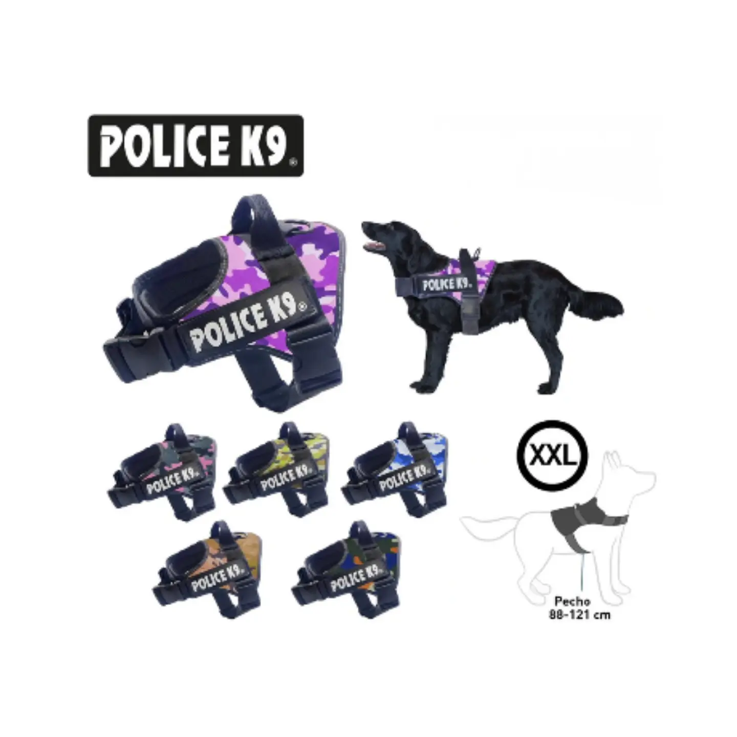 ARNES POLICE K9 DISEÑO MILITAR 6