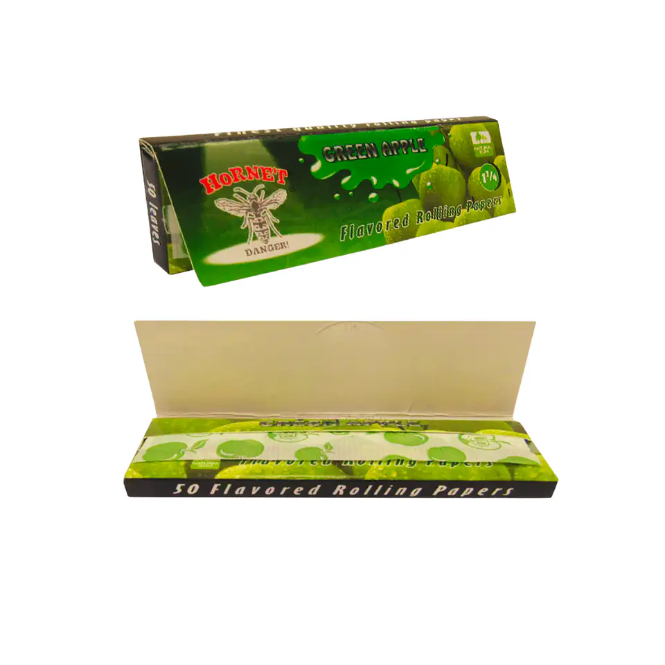 PAPELILLOS HORNET MANZANA VERDE DE 1 1/4 2