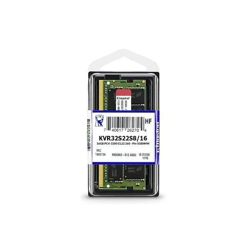 RAM SODIMM DDR4 3200 MHZ 16GB KVR32S22S8/16