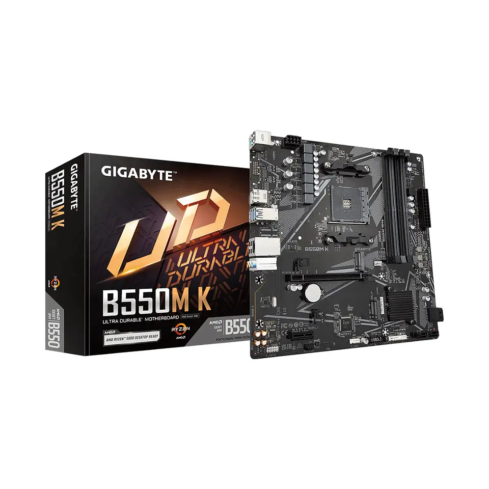 PLACA MADRE GIGABYTE B550M K 9MB55MK-00-G10 1