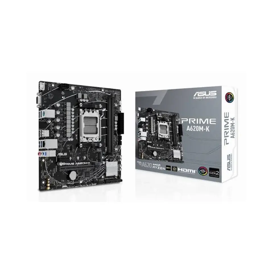 PLACA MADRE ASUS PRIME A620M-K AM5 MATX 2XDDR5 1