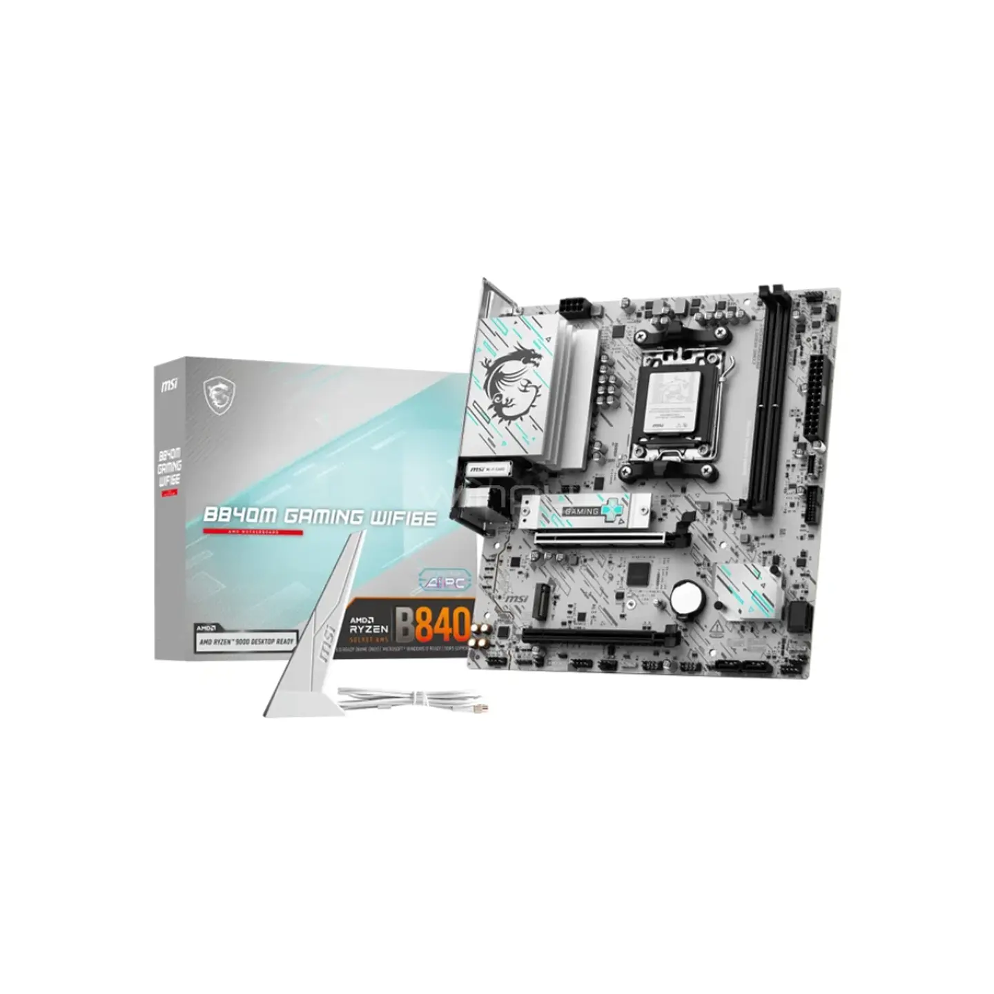 PLACA MADRE MSI PRO B840M GAMING WIFI6E AM5 DDR5 MICRO-ATX 1