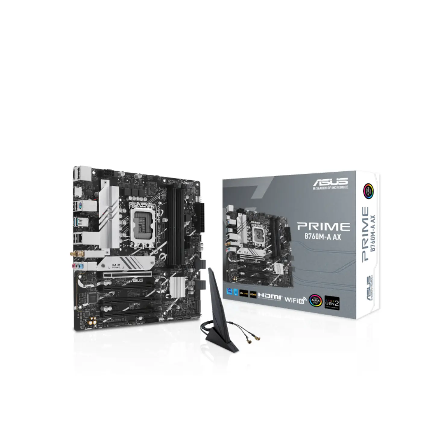 PLACA MADRE ASUS PRIME B760M-A AX6 II LGA1700 DDR5 WI-FI 6 1