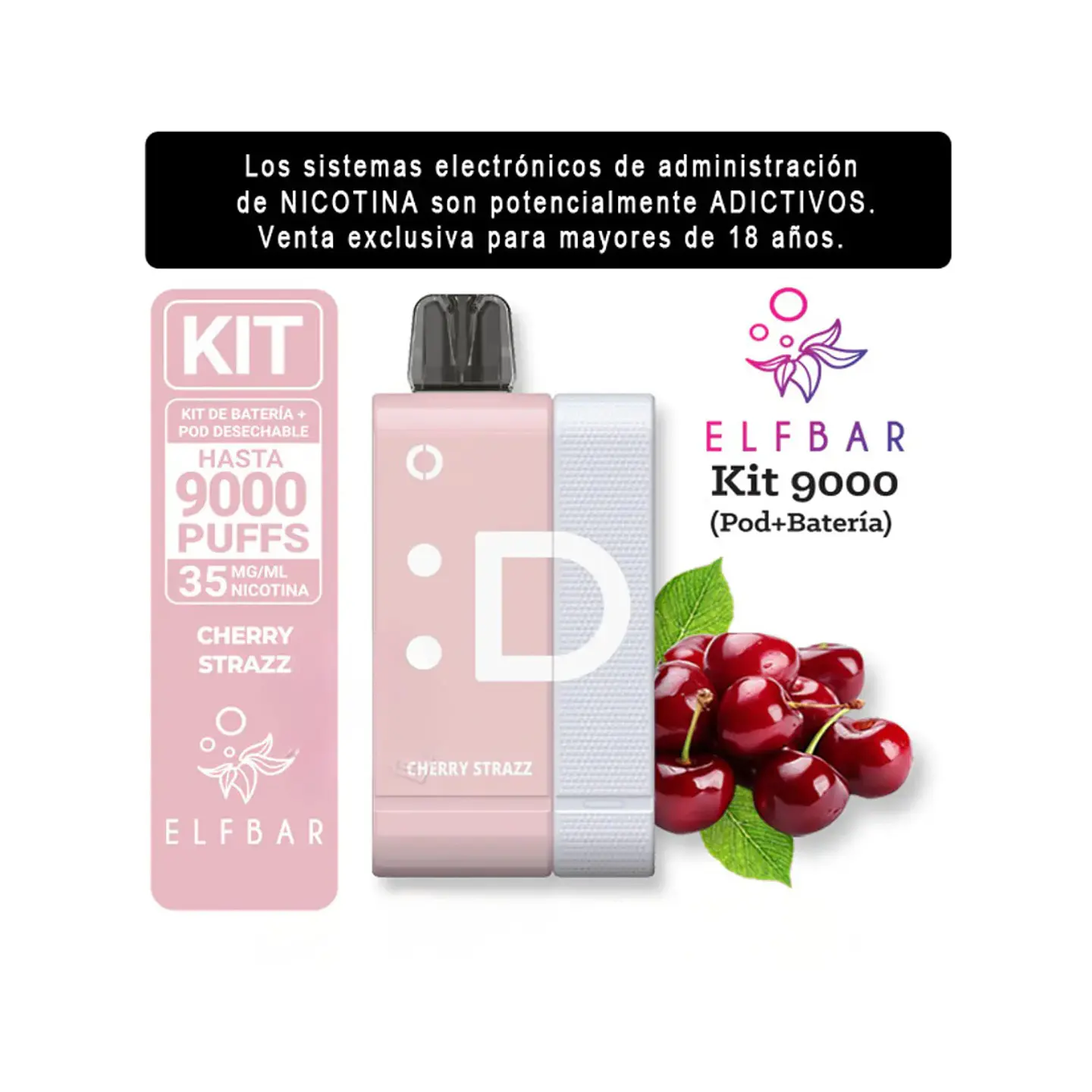 VAPER ELFBAR KIT9000 9K VARIEDADES RECARGABLE 2