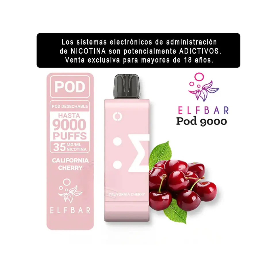 RECARGA ELFBAR VAPER KIT9000 DE 9000 PUFFS VARIEDADES 2