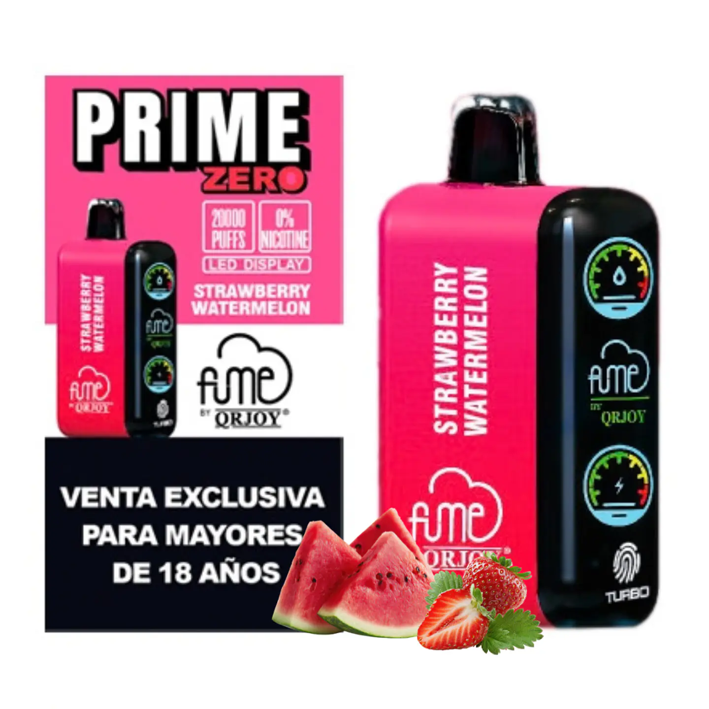 VAPER FUME PRIME ZERO NICOTINA 20K VARIEDADES 8