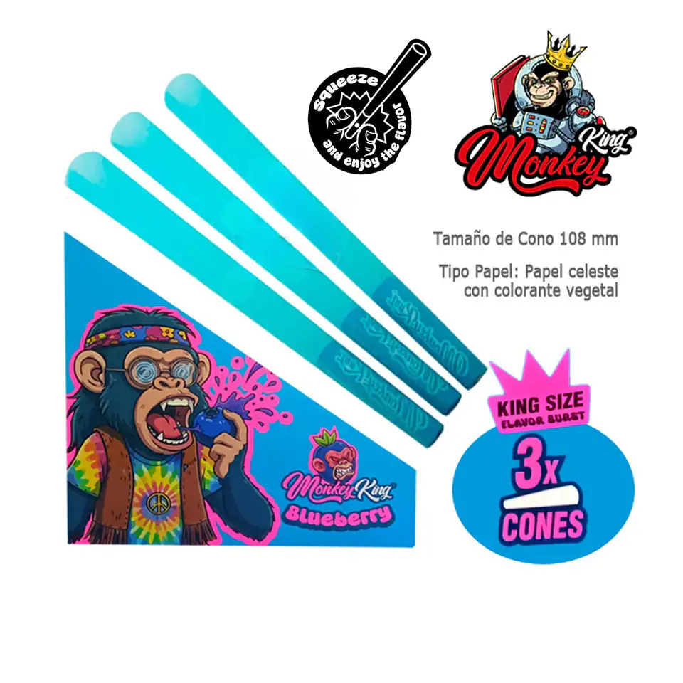 SET 3 CONOS MONKEY KING CLICK ARANDANO 2
