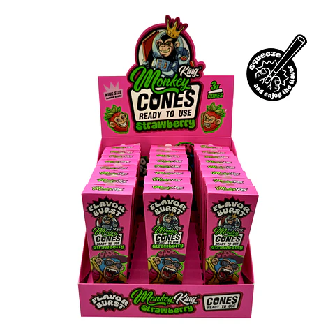 SET 3 CONOS MONKEY KING CLICK FRUTILLA
