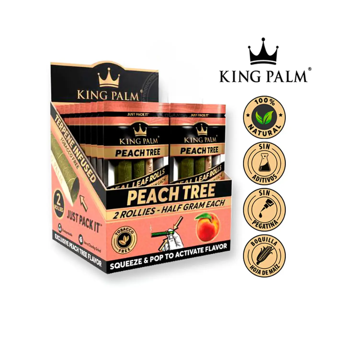 TUBOS KING PALM PEACH TREE 1