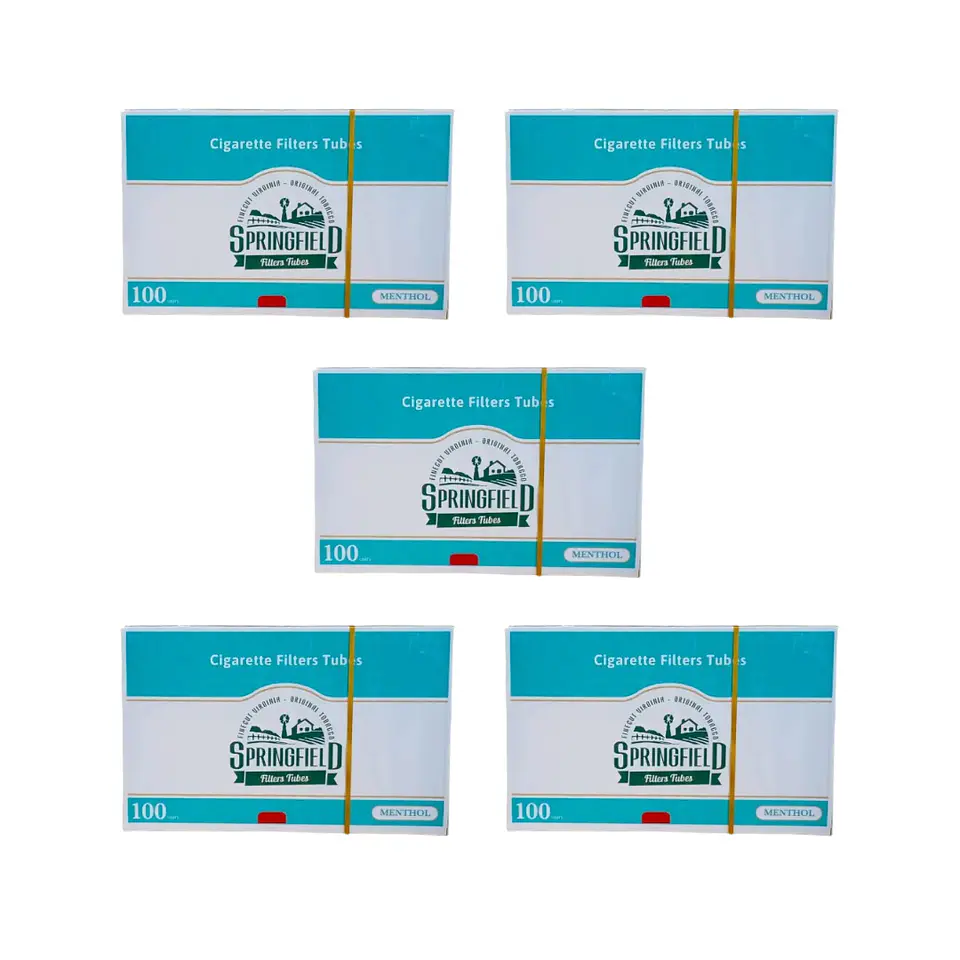 TUBOS SPRINGFIELD MENTHOL DE 100 1