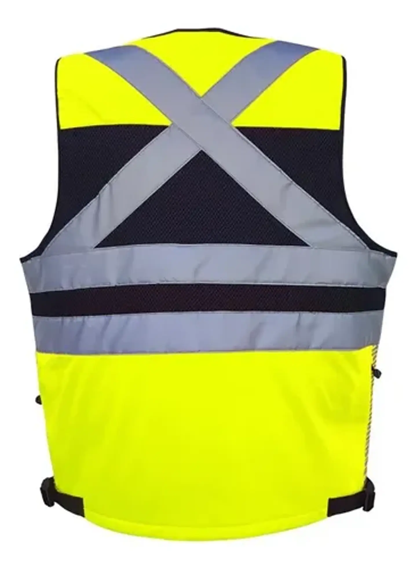 Chaleco Geologo Minero Amarillo Fluor Cinta Reflectante 360° 2