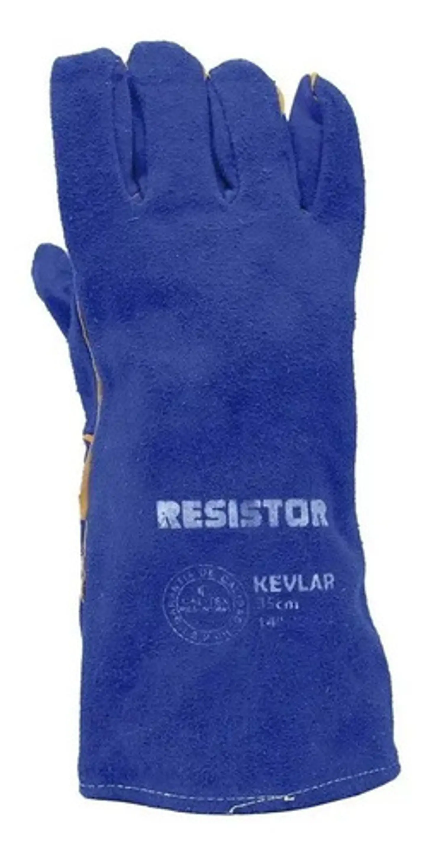 Guante Soldador Azul Kevlar 14 Pulgadas 2