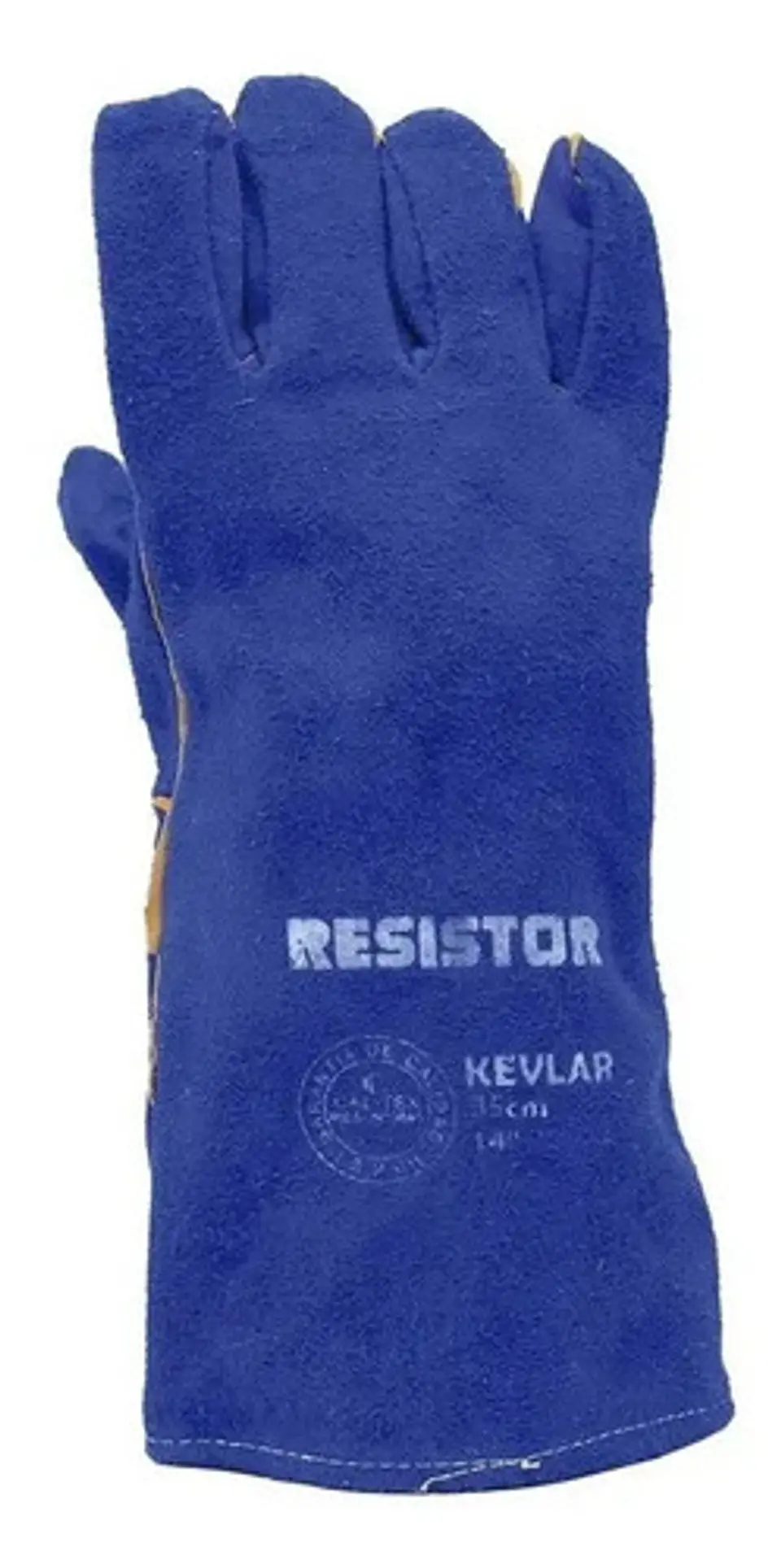 Guante Soldador Azul Kevlar 14 Pulgadas 2