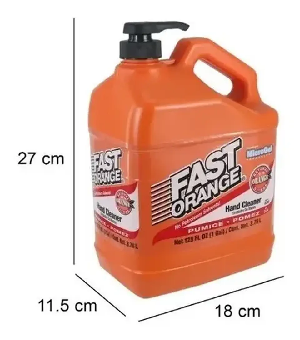 Jabón Lava Manos Quita Grasa Fast Orange - Galón 3,78 Lt 2