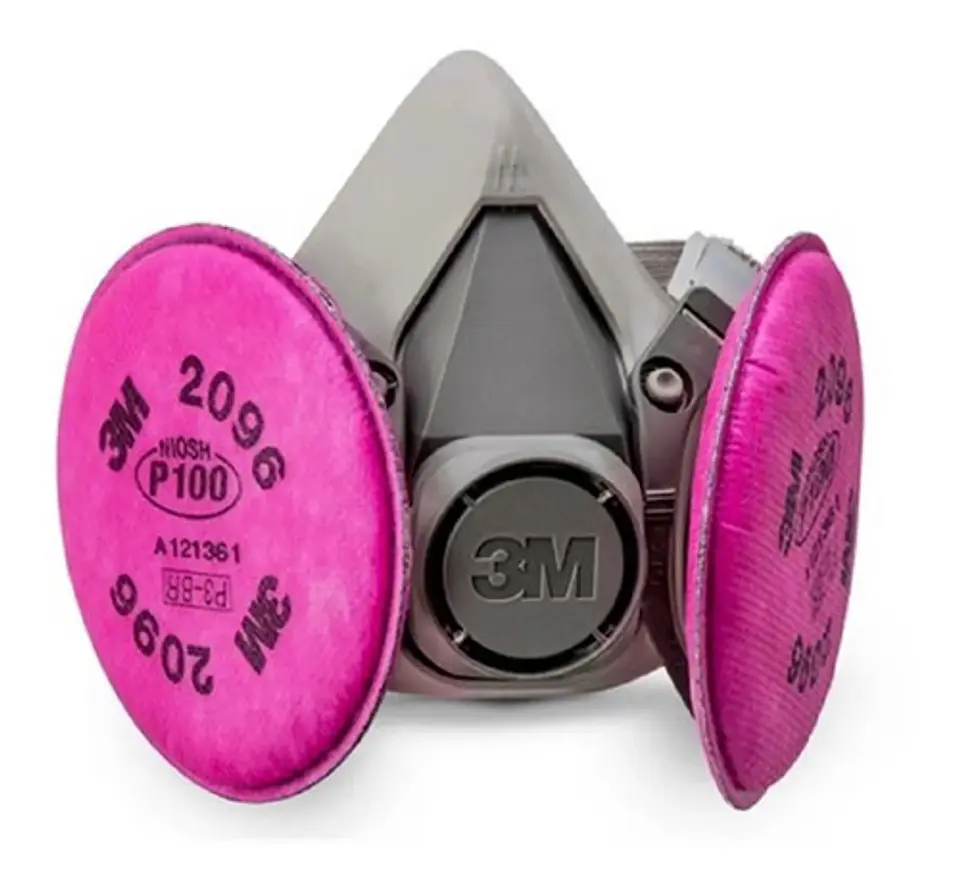 Respirador 3M serie 6000 + Filtros 3m 2096 P100 / Gases Ácidos 1