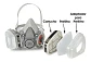 Prefiltro 3M 5N11 (5 Pares) + 1 Par De Adaptador 3M 501 - Miniatura 4