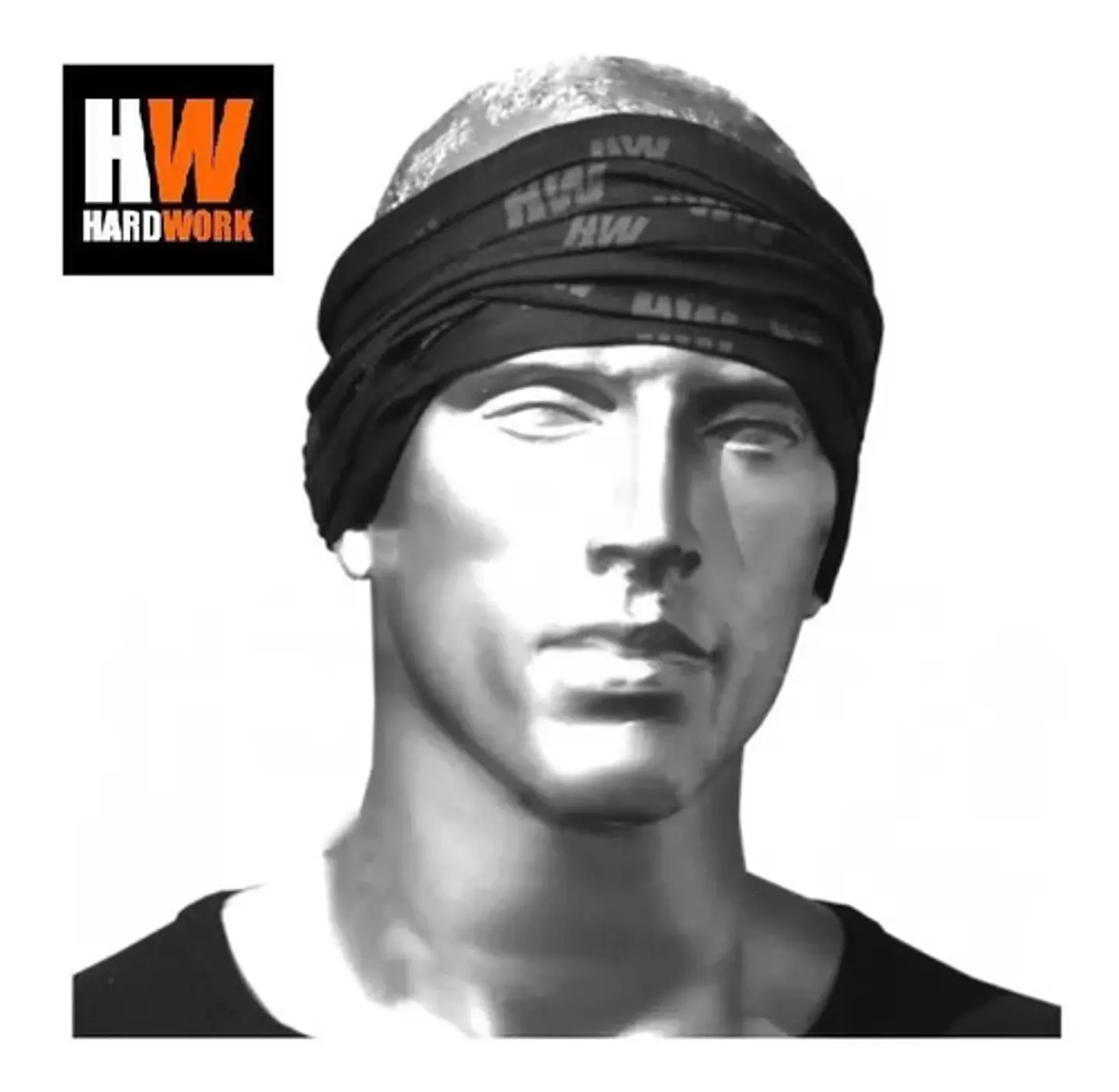 Bandana Head Wear Hw Negro/gris Pack 3 Unidades 1