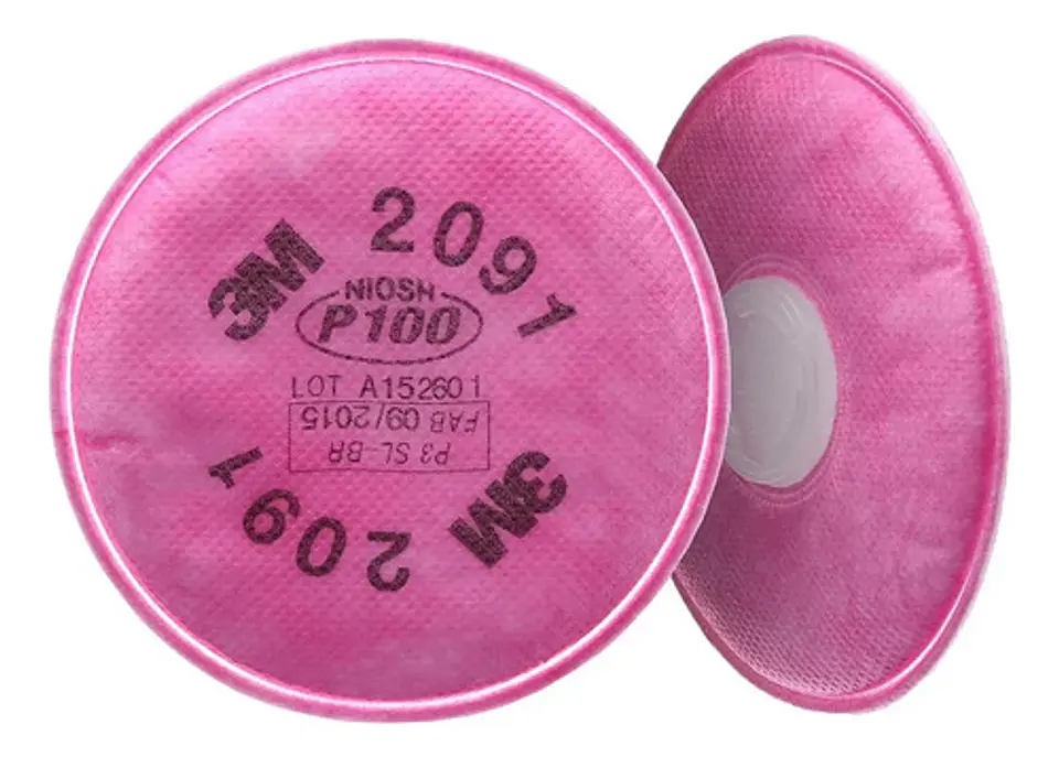 Respirador 3M serie 6000 + Filtros 3M 2091 P100 3