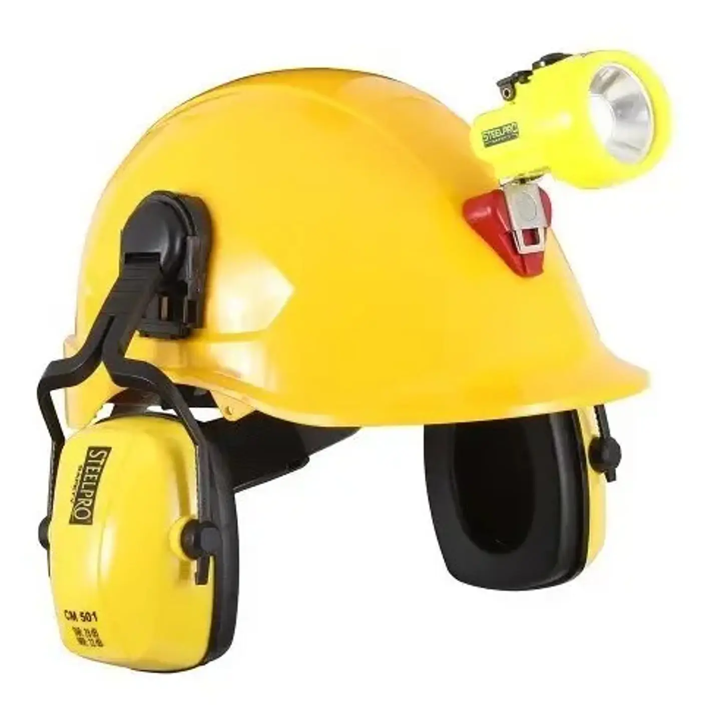 Fono Steelpro Cm-501 Para Casco Amarillo 5