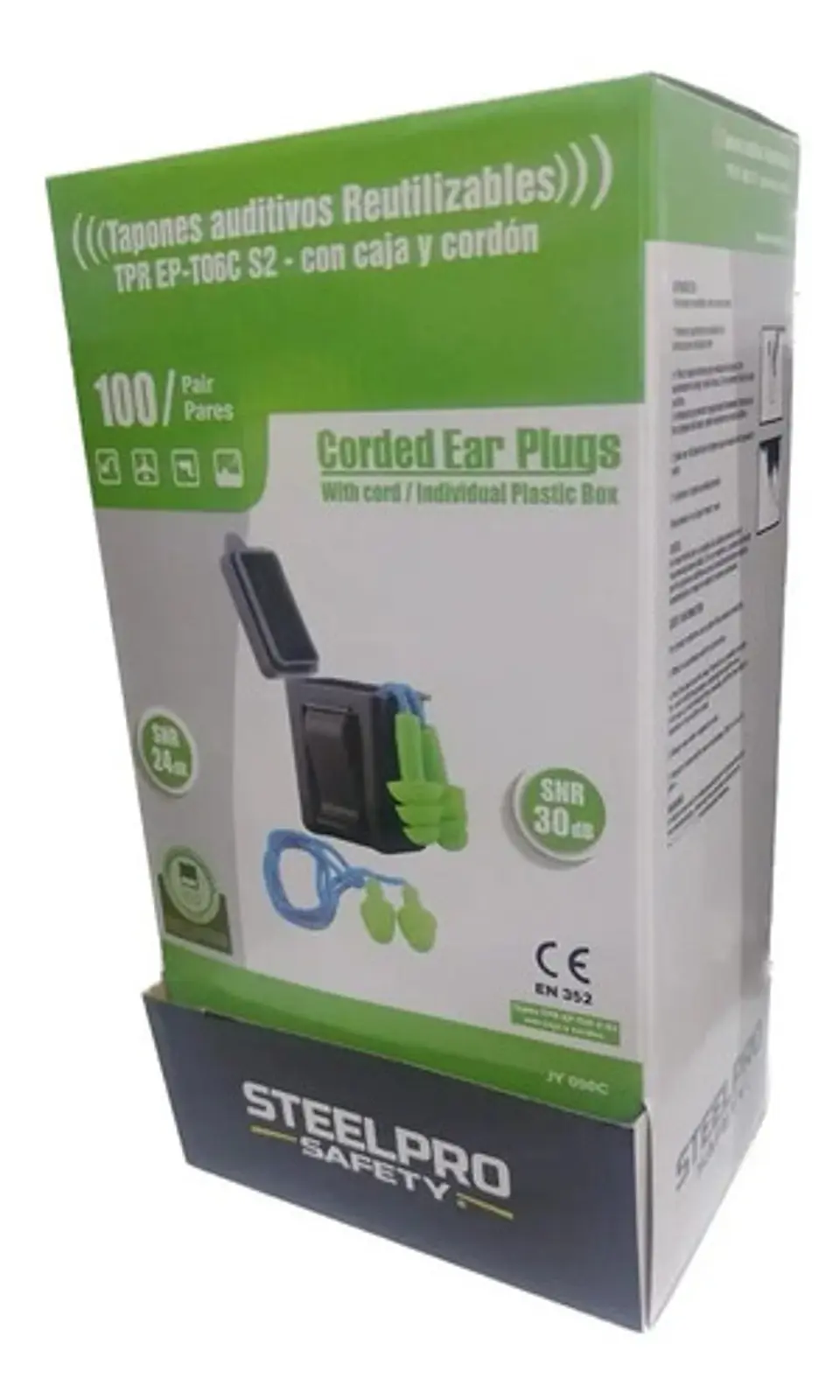 Tapon Protector De Oidos Steelpro Ep-t06 27db Pack 100 Un. 2