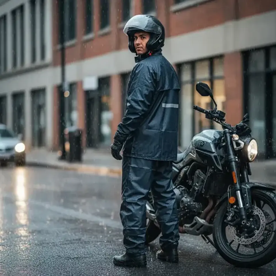 Traje De Agua Lluvia Ejecutivo Azul Alaska  1