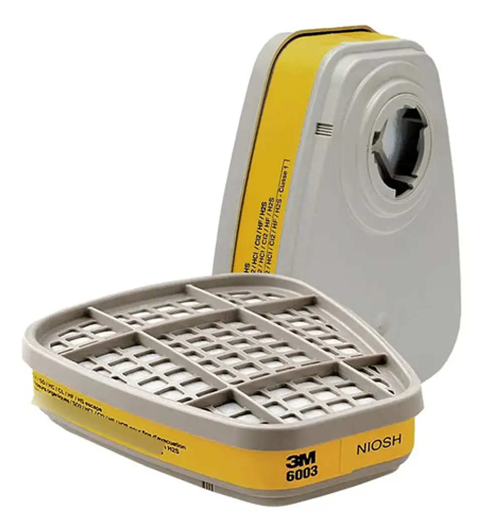 Filtro 3M 6003 Gases Acido (lacrimogenas), Vapores Organicos 4