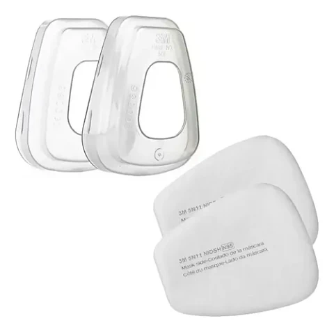 Pack 2 Prefiltros 3M 5N11 + 2 Adaptador 3M 501