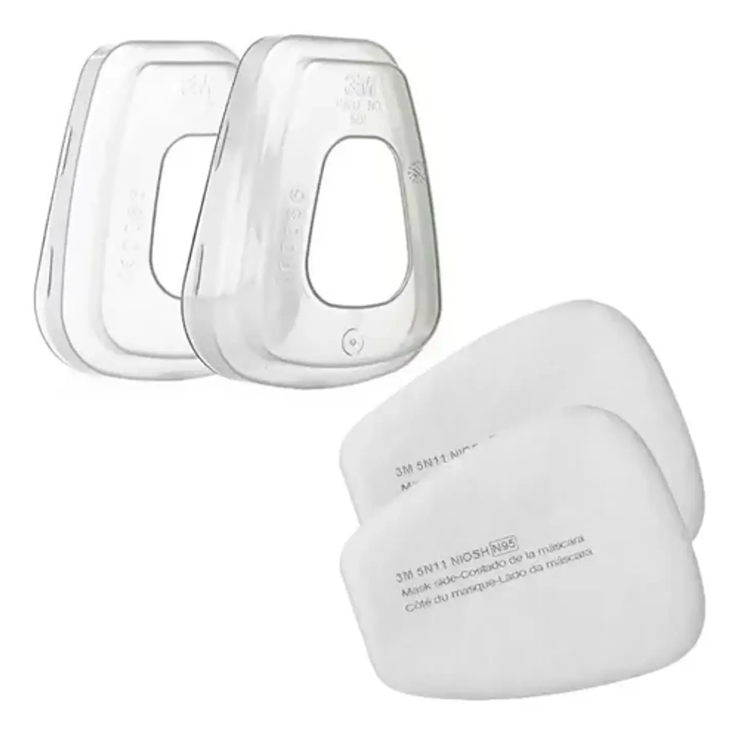 Pack 2 Prefiltros 3M 5N11 + 2 Adaptador 3M 501 1