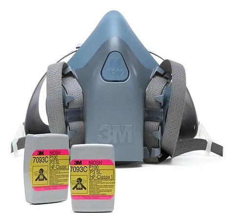 Respirador 3M serie 7000 de Silicona + Filtros 3m Mixtos 7093c