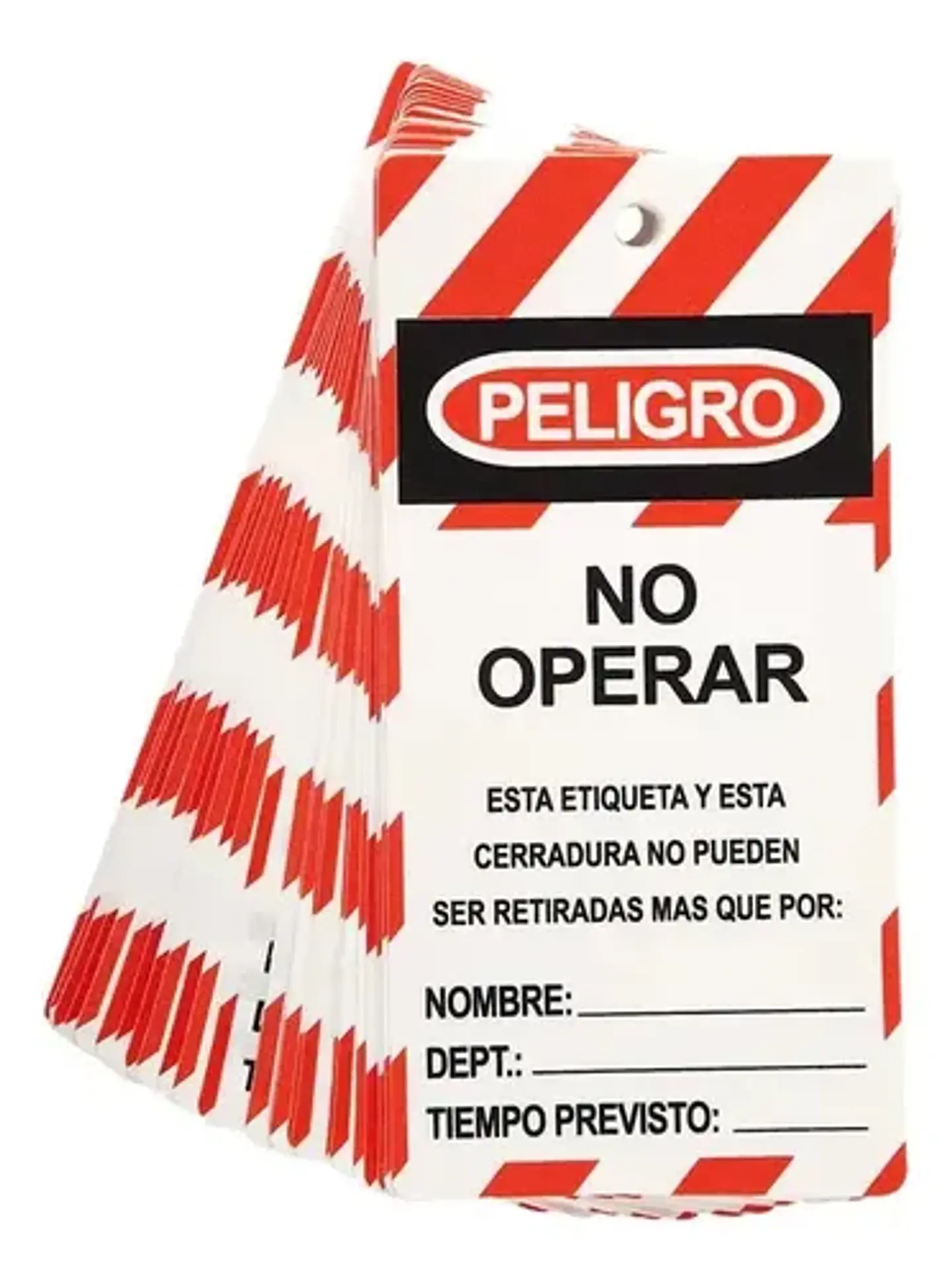 Tarjeta Bloqueo Peligro No Operar Pack 25 Unidades 2