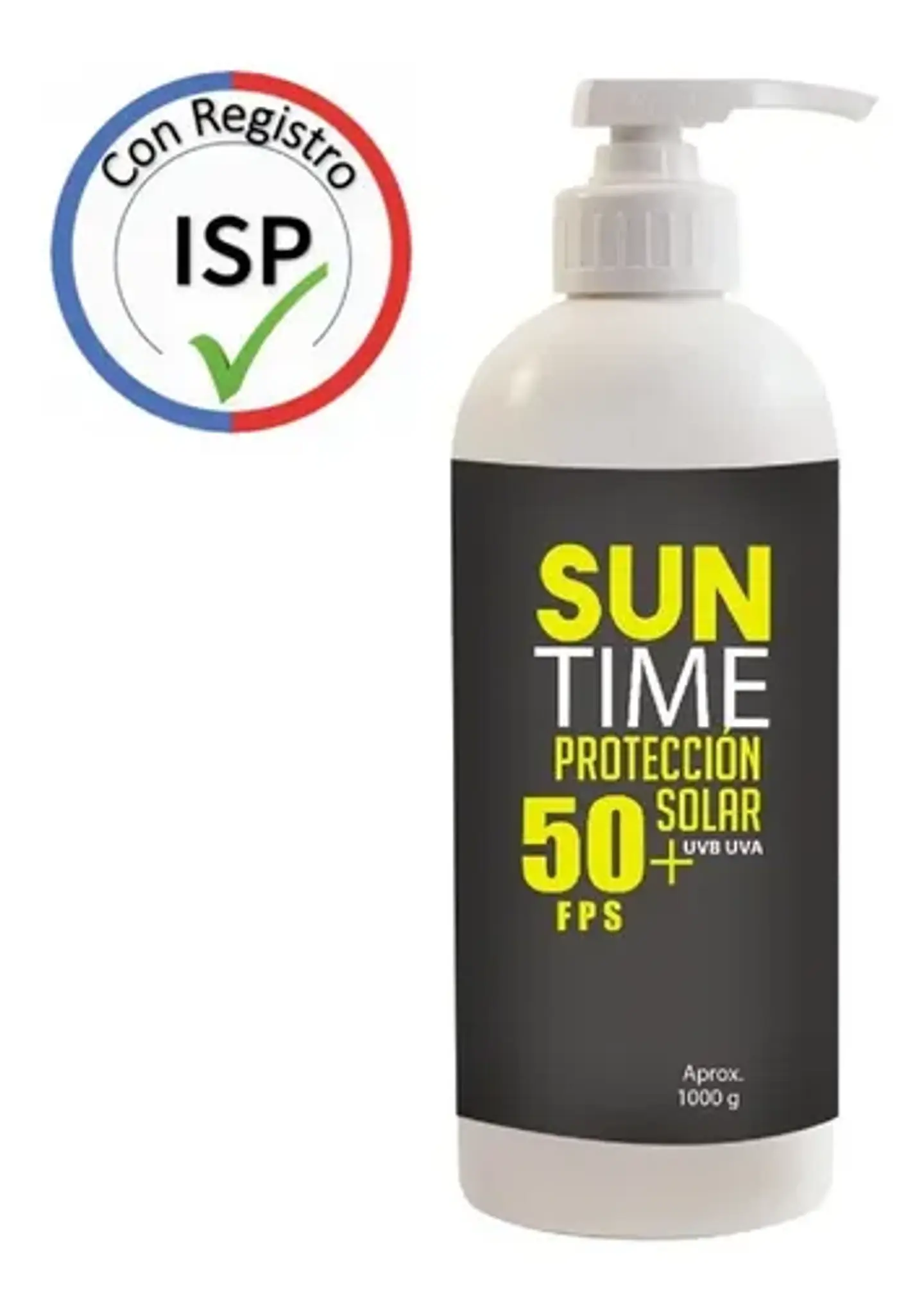 Bloqueador Solar Suntime 1 Lt Factor 50+ Con Dispensador 4