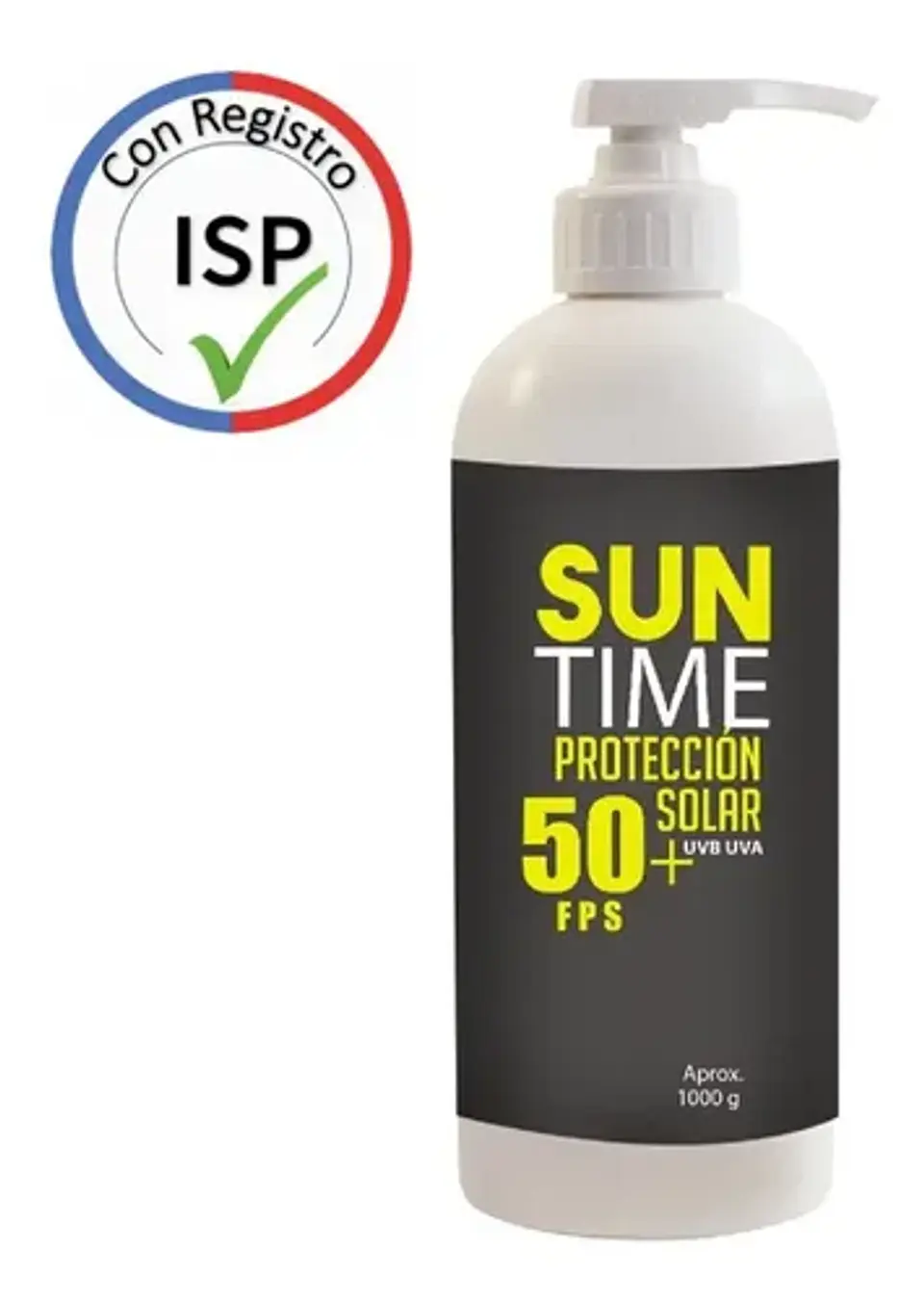Bloqueador Solar Suntime 1 Lt Factor 50+ Con Dispensador 4