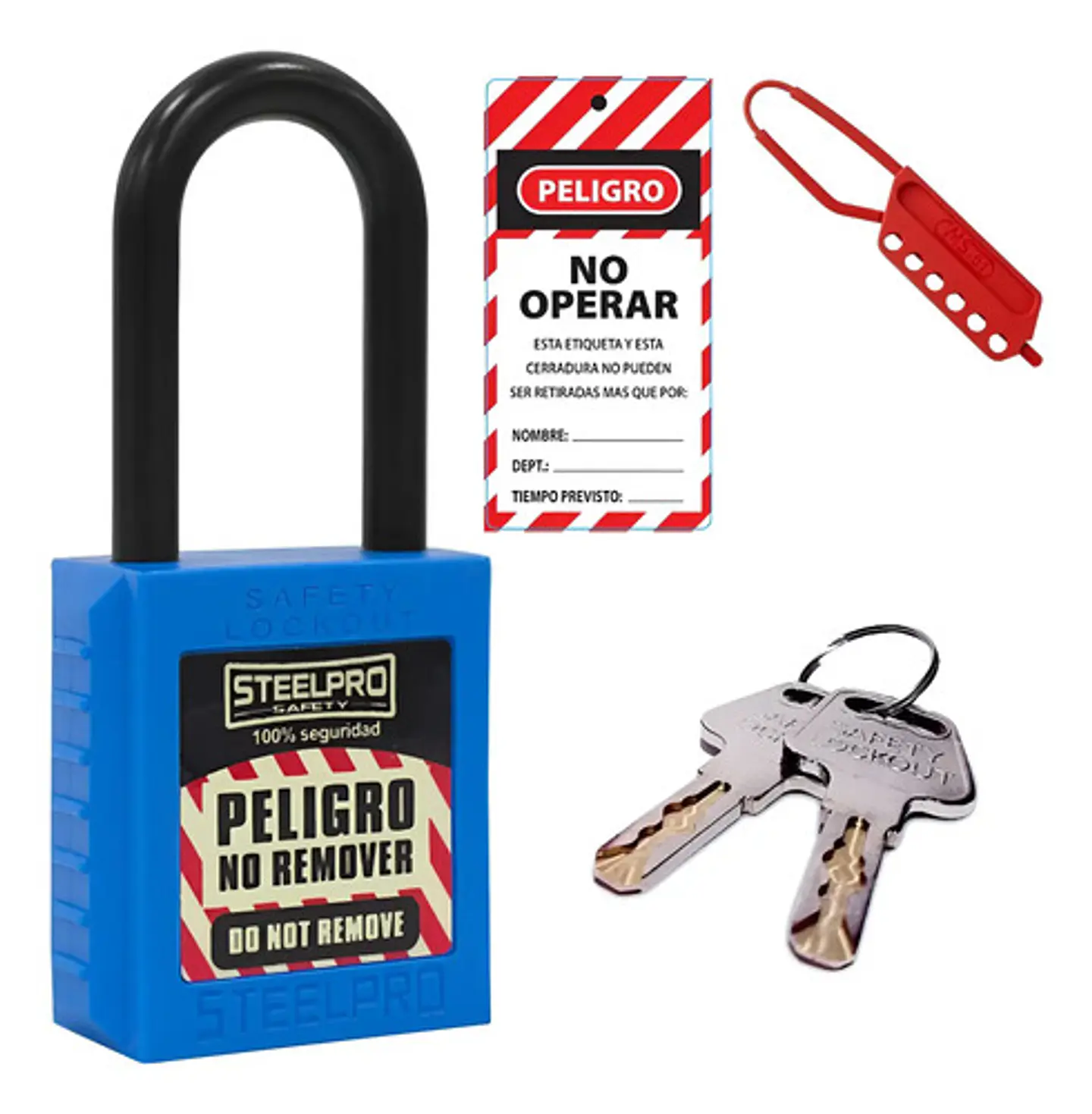 Pack 1 Candado Lockout Dieléctrico + 1 Pinza + 1 Tarjeta  17