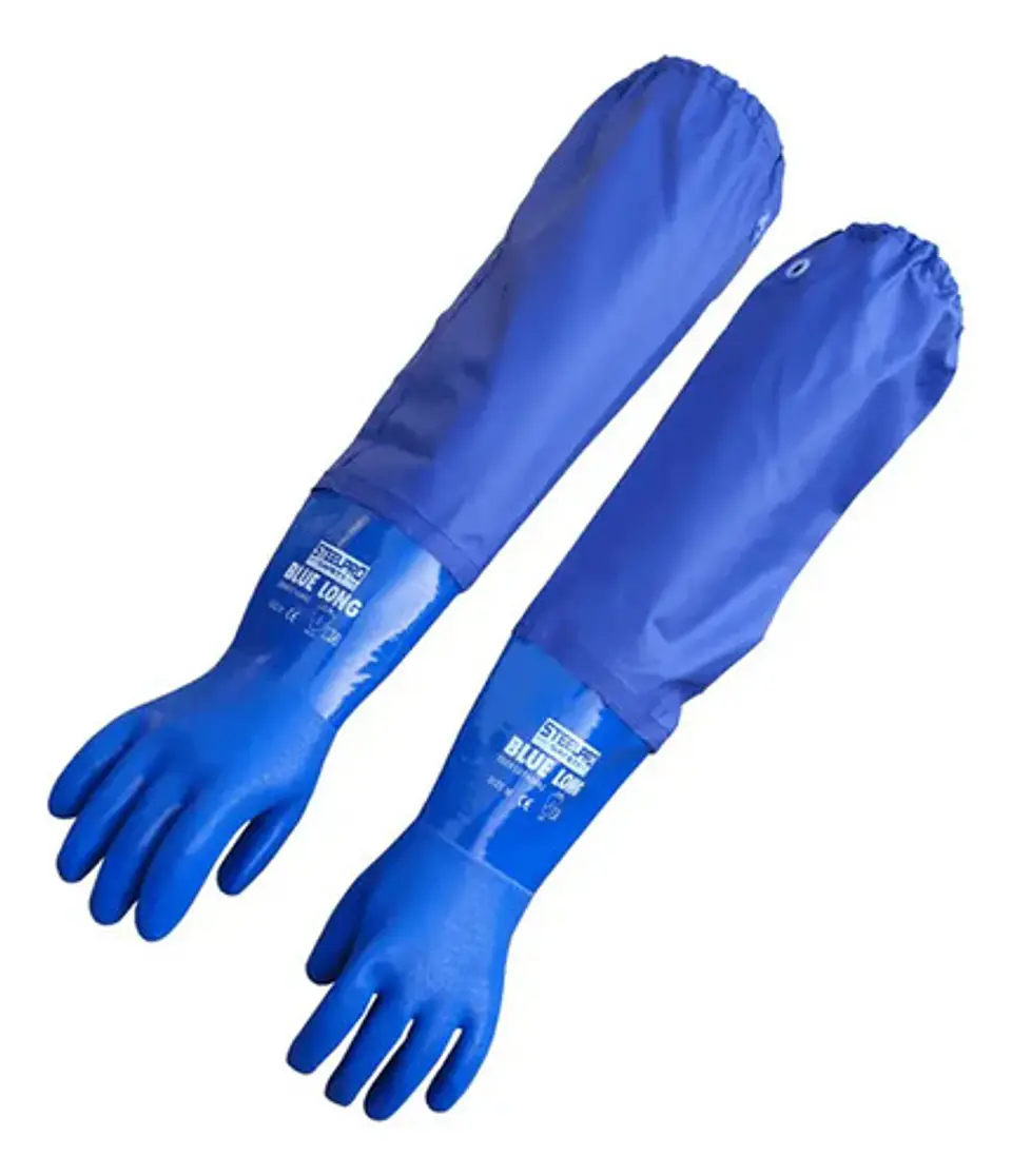 Guante Blue Long Cuff Steelpro Certificado 2