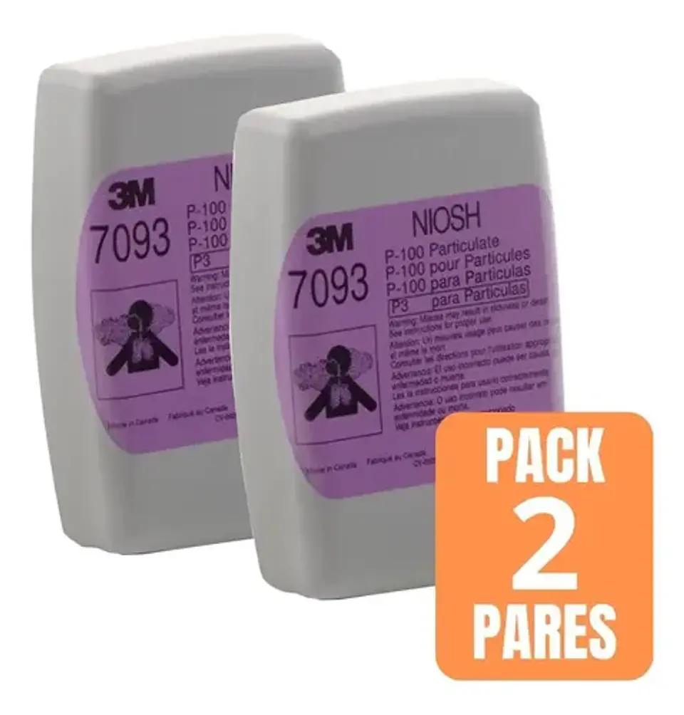 Kit 2 Pares De Filtro 3m7093b P100 2