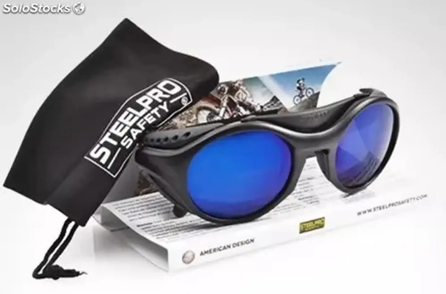 Lentes Mountain Af Espejado Azul Steelpro Negro 2