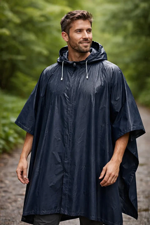 Capa De Pvc, Poncho Para La Lluvia Waterproof Alaska