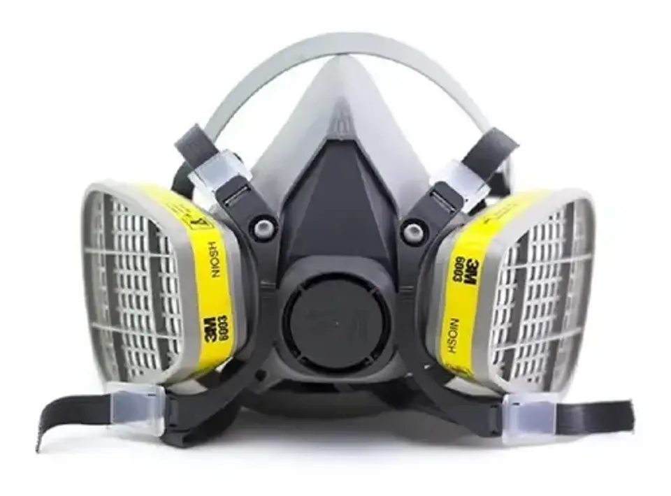 Respirador 3M serie 6000 + Filtros 3M 6003 Gases Acidos-Vapores 1
